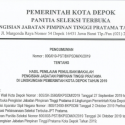 Pengumuman Hasil Penulisan Makalah Pengisian JPT Pratama