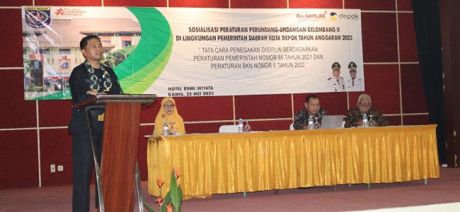 SOSIALISASI PERATURAN PERUNDANG-UNDANGAN GEL. II DI LINGKUNGAN PEMKOT DEPOK SOSIALISASI PERATURAN PERUNDANG-UNDANGAN GEL. II DI LINGKUNGAN PEMKOT DEPOK