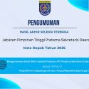 Pengumuman Hasil Akhir Seleksi Terbuka Pengisian Jabatan Pimpinan Tinggi Pratama Sekretaris Daerah Kota Depok Tahun 2025