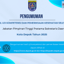Pengumuman Hasil Uji Kompetensi dan Pemeriksaan Kesehatan Seleksi Terbuka Pengisian JPT Pratama Sekretaris Daerah Kota Depok Tahun 2025